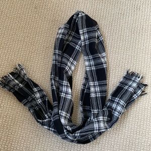 J Crew Black and White Scarf